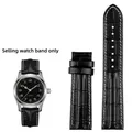 Bracelet montre cuir vachette croco 20 et 22 mm – Couleur du bracelet Black white No