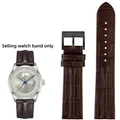 Bracelet montre cuir vachette croco 20 et 22 mm – Couleur du bracelet Brown black A