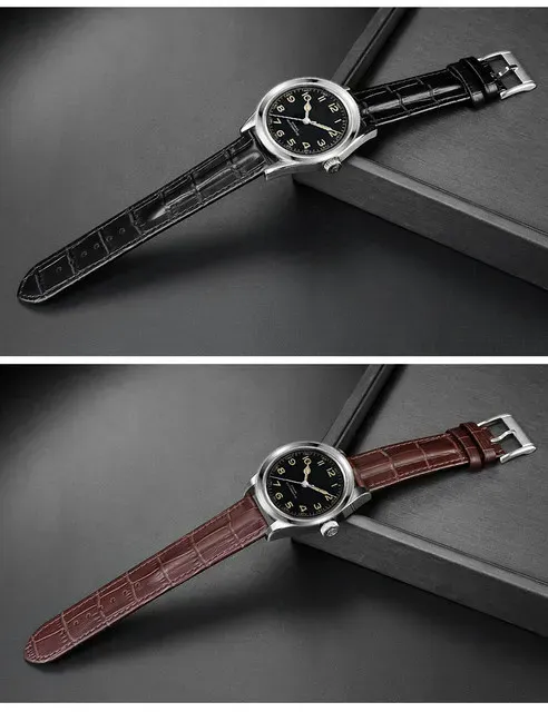 Bracelet montre cuir vachette croco 20 et 22 mm