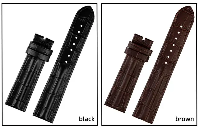Bracelet montre cuir vachette croco 20 et 22 mm