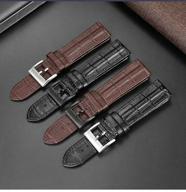 Bracelet montre cuir vachette croco 20 et 22 mm
