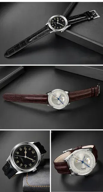 Bracelet montre cuir vachette croco 20 et 22 mm