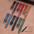 Bracelet montre cuir veau 17 à 24 mm rétro dégradé – 6