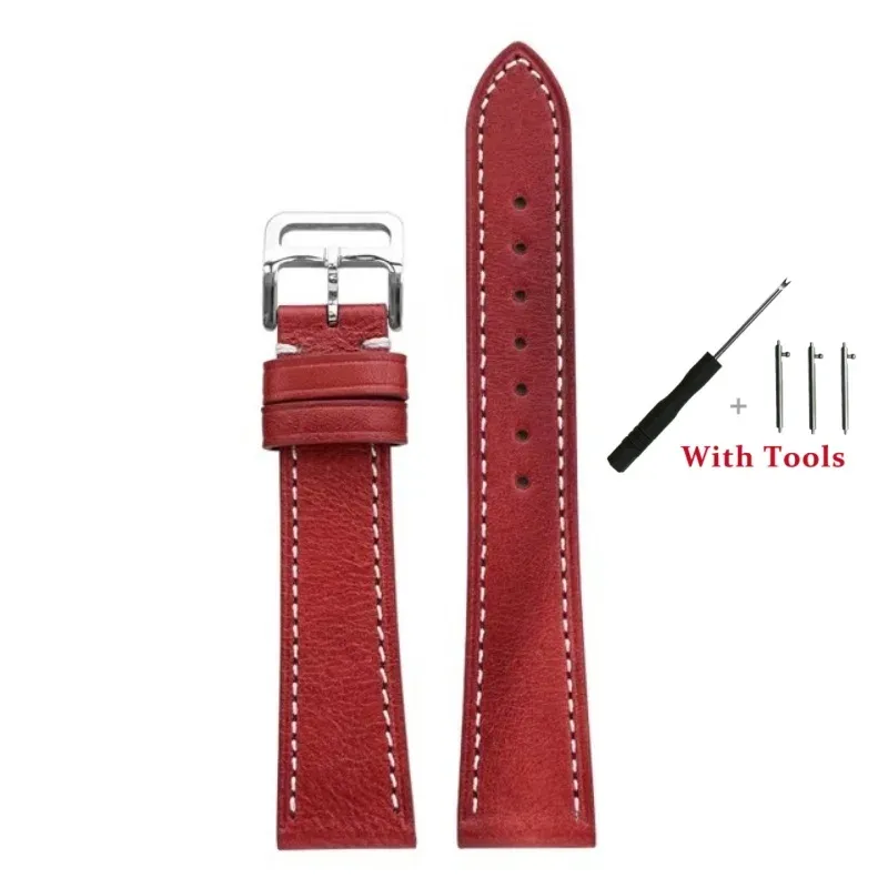 Bracelet montre cuir veau 17 à 24 mm rétro dégradé