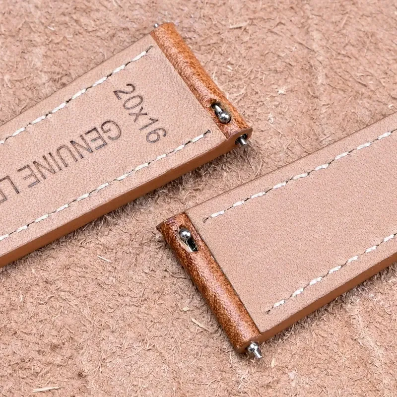 Bracelet montre cuir veau 17 à 24 mm rétro dégradé