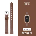 Bracelet montre cuir veau fin 6 à 24 mm étanche – Couleur du bracelet brown-silver