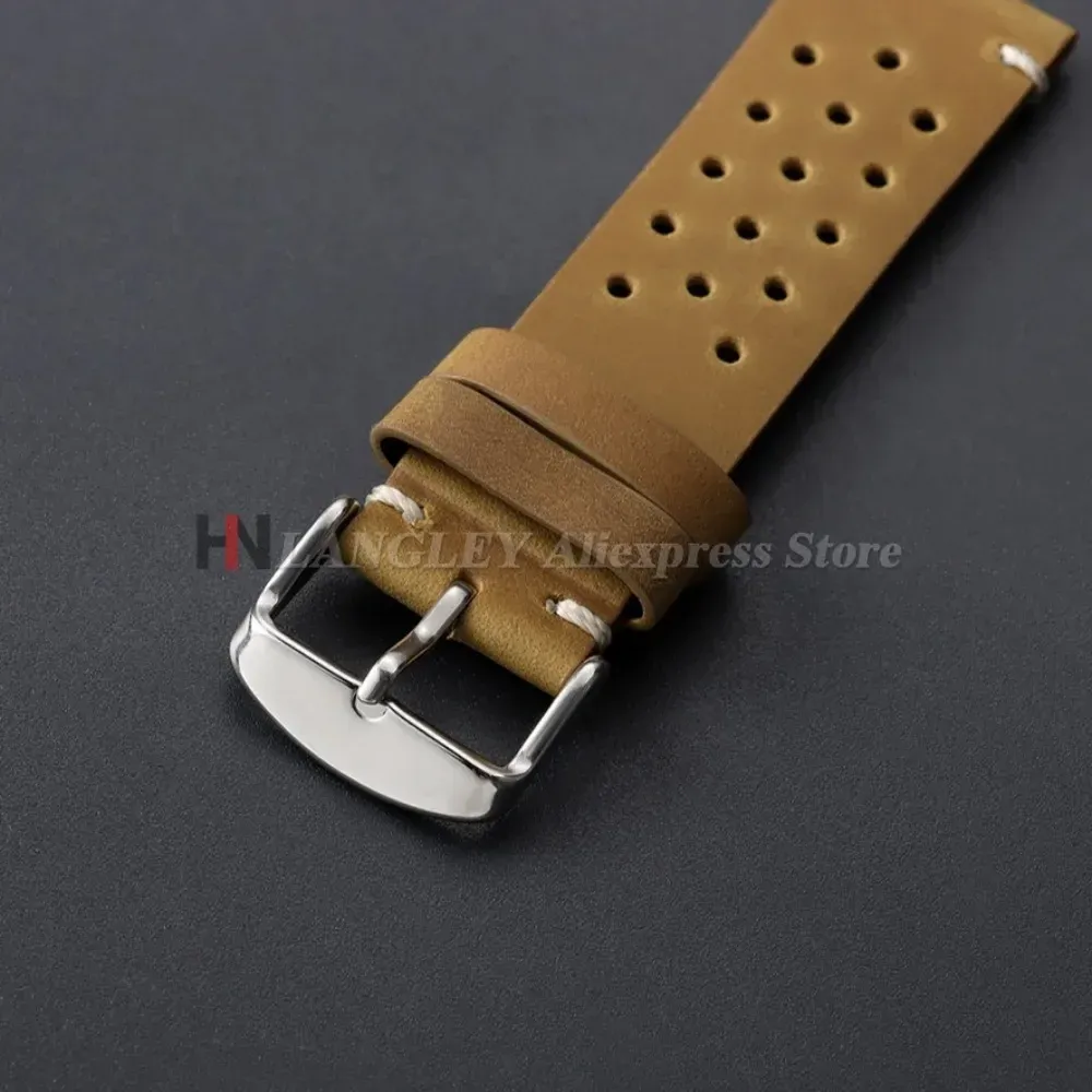 Bracelet montre cuir veau respirant 18 à 24 mm