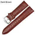 Bracelet montre cuir véritable 12 à 20 mm – Couleur du bracelet Dark brown