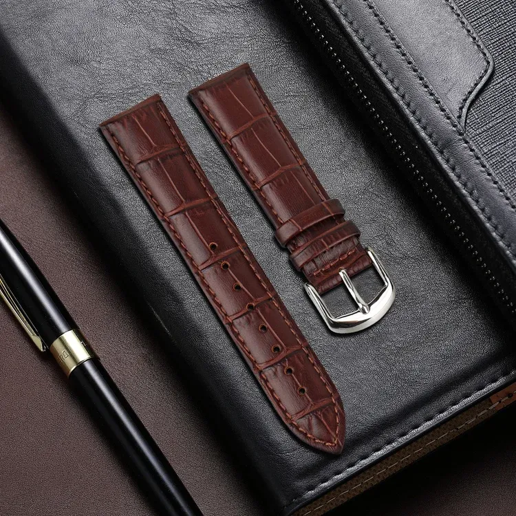 Bracelet montre cuir véritable 12 à 20 mm
