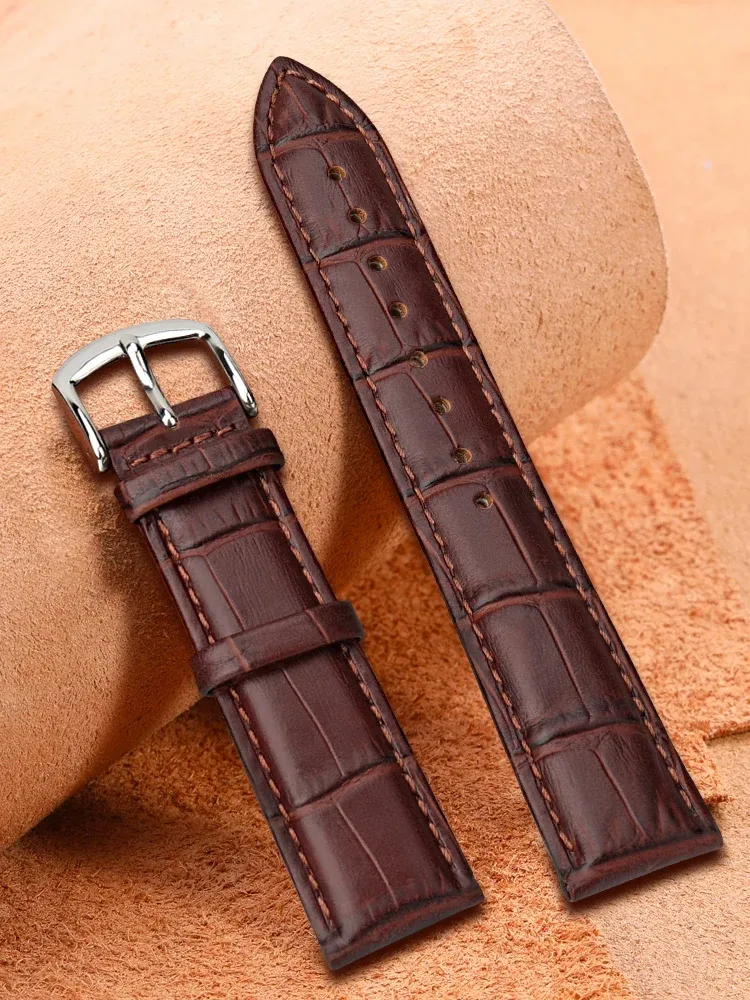 Bracelet montre cuir véritable 12 à 20 mm