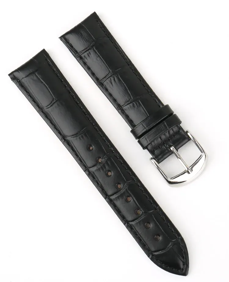 Bracelet montre cuir véritable 12 à 20 mm