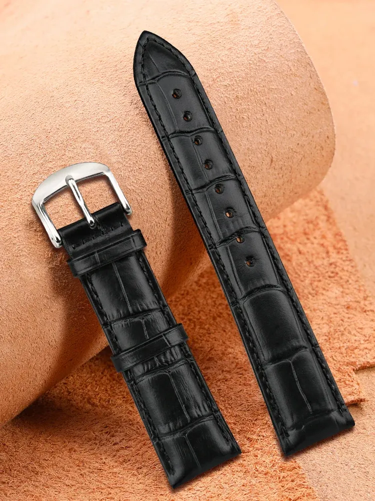 Bracelet montre cuir véritable 12 à 20 mm