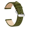 Bracelet montre cuir véritable 14 à 22 mm – Band Color Army Green 1