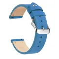 Bracelet montre cuir véritable 14 à 22 mm – Band Color Blue 1