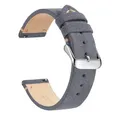 Bracelet montre cuir véritable 14 à 22 mm – Band Color Dark Gray 1