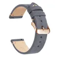 Bracelet montre cuir véritable 14 à 22 mm – Band Color Dark Gray 4