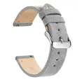 Bracelet montre cuir véritable 14 à 22 mm – Band Color Gray 1