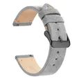 Bracelet montre cuir véritable 14 à 22 mm – Band Color Gray 2