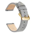 Bracelet montre cuir véritable 14 à 22 mm – Band Color Gray 3