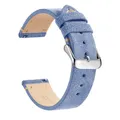 Bracelet montre cuir véritable 14 à 22 mm – Band Color Ink Blue 1