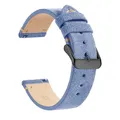 Bracelet montre cuir véritable 14 à 22 mm – Band Color Ink Blue 2