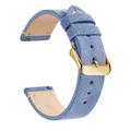 Bracelet montre cuir véritable 14 à 22 mm – Band Color Ink Blue 3