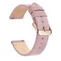 Bracelet montre cuir véritable 14 à 22 mm – Band Color Pink 4