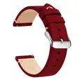 Bracelet montre cuir véritable 14 à 22 mm – Band Color Red 1