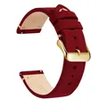 Bracelet montre cuir véritable 14 à 22 mm – Band Color Red 3