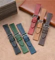 Bracelet montre cuir véritable 17 à 22 mm rétro – 1
