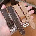 Bracelet montre cuir véritable 17 à 22 mm rétro – 5