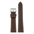 Bracelet montre cuir véritable 17 à 22 mm rétro – Couleur du bracelet Dark brown