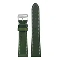 Bracelet montre cuir véritable 17 à 22 mm rétro – Couleur du bracelet Dark green