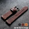 Bracelet montre cuir véritable 18 à 22 mm – 1