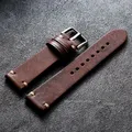 Bracelet montre cuir véritable 18 à 22 mm – Couleur du bracelet brown belt