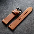 Bracelet montre cuir véritable 18 à 22 mm – Couleur du bracelet light brown belt