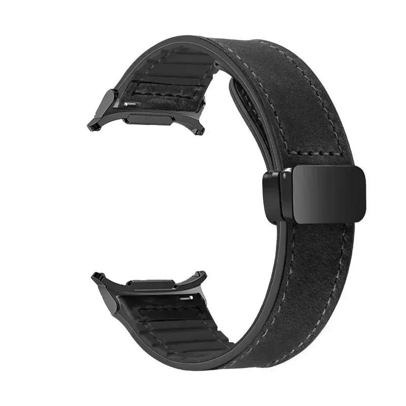 Bracelet montre cuir véritable 47 mm pour Samsung Galaxy Watch