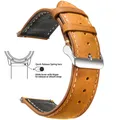 Bracelet montre cuir vintage 14 à 24 mm boucle rapide – Couleur du bracelet Toffee Brown 1