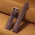 Bracelet montre cuir vintage 14 à 24 mm – Couleur du bracelet Dark Brown