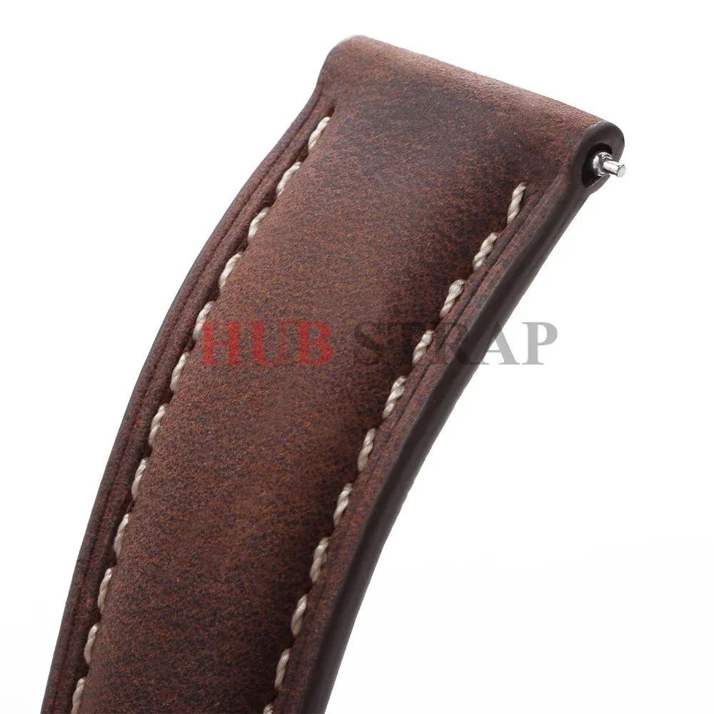 Bracelet montre cuir vintage 14 à 24 mm