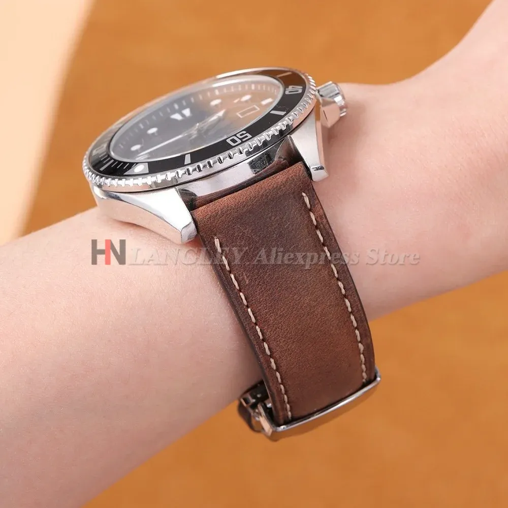 Bracelet montre cuir vintage 14 à 24 mm