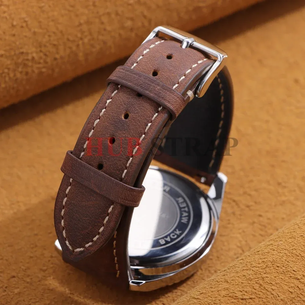 Bracelet montre cuir vintage 14 à 24 mm
