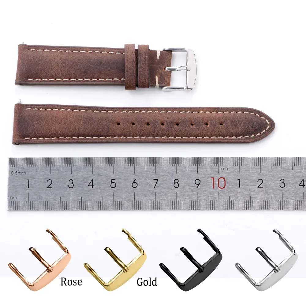 Bracelet montre cuir vintage 14 à 24 mm