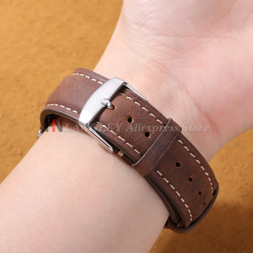Bracelet montre cuir vintage 14 à 24 mm