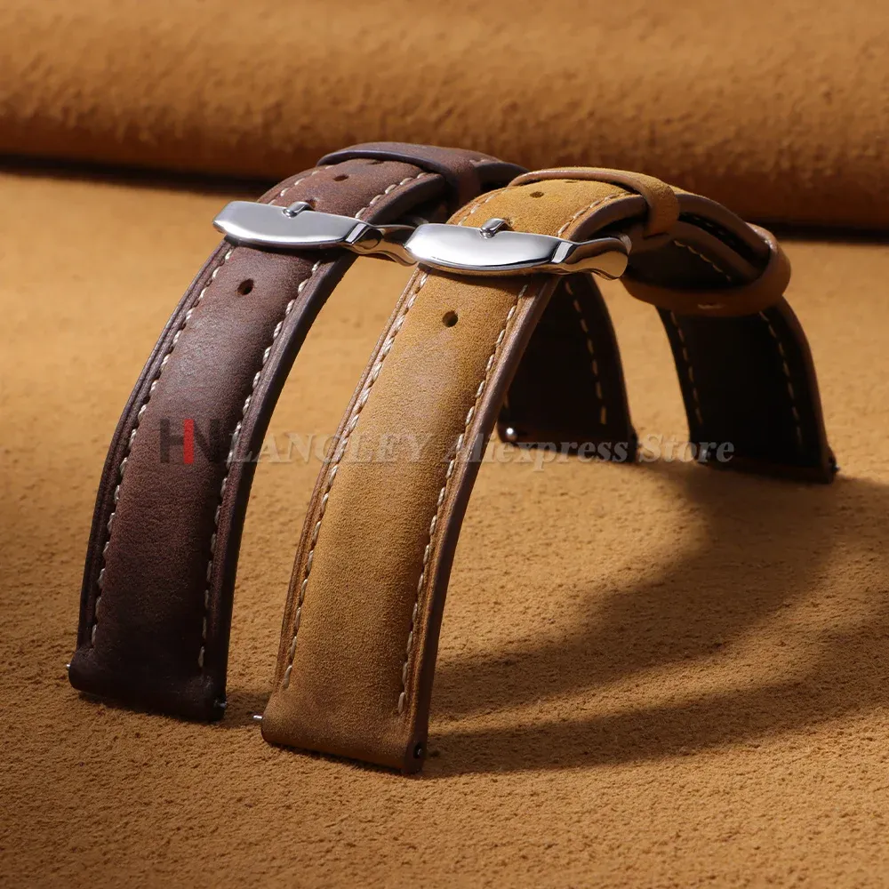 Bracelet montre cuir vintage 14 à 24 mm