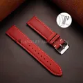 Bracelet montre cuir vintage 14 à 24 mm – Couleur du bracelet Red