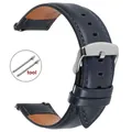 Bracelet montre cuir vintage 18 à 22 mm pour DW – Couleur du bracelet Bleu