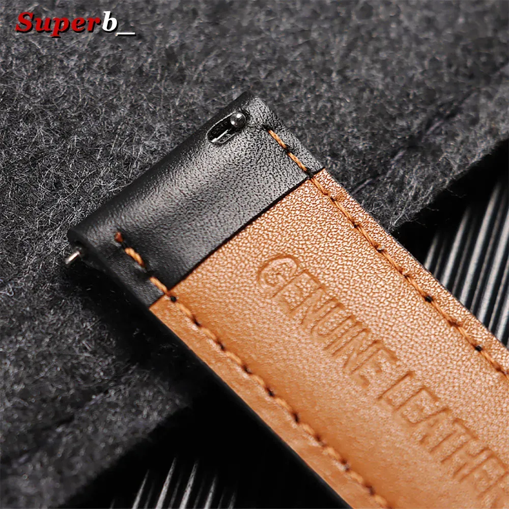 Bracelet montre cuir vintage 18 à 22 mm pour DW