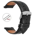 Bracelet montre cuir vintage 18 à 22 mm pour DW – Couleur du bracelet noir