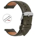 Bracelet montre cuir vintage 18 à 22 mm pour DW – Couleur du bracelet vert